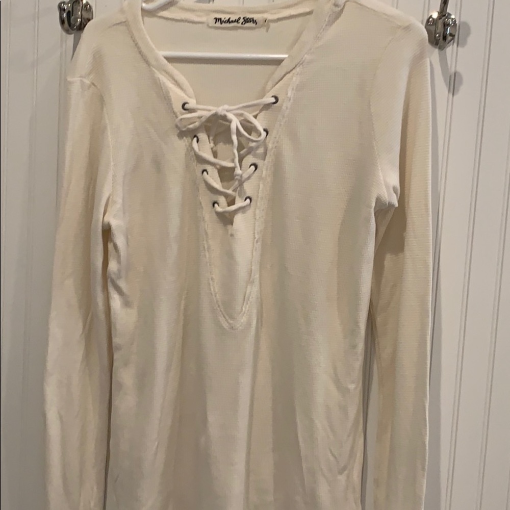 Nwot Michael Stars thermal knit top!